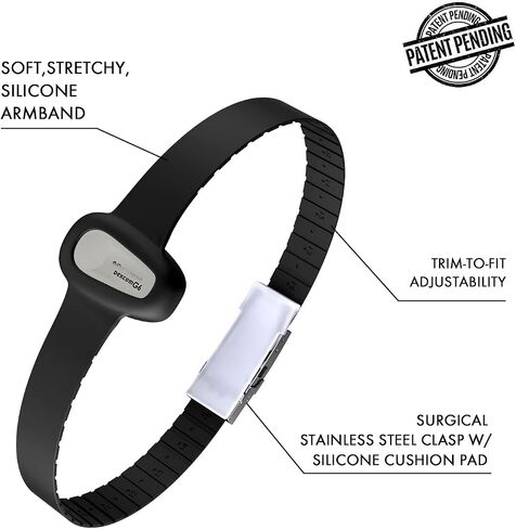 غطاء مستشعر Divoti Badge متوافق مع Dexcom G6، زخرفة قابلة للتعديل لتناسب، حماية آمنة وسريعة الارتداء والخلع - لا مزيد من البقع اللاصقة المزعجة - أسود in Kuwait