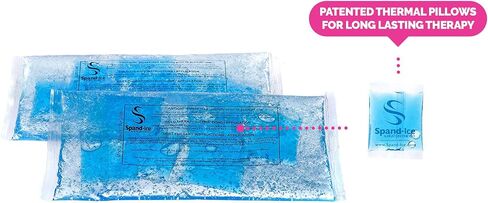 Spand-Ice Reusable Gel Hot Cold Packs - Patented, Long-Lasting Ice & Heat Therapy - for Pain, Injuries & Coolers (1 Pack) in Kuwait
