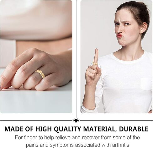 2pcs Magnetic Rings Weight Loss Toe Ring Copper Rings Magnetic Health Ring for and Carpal Tunnel Golden Silver in Kuwait