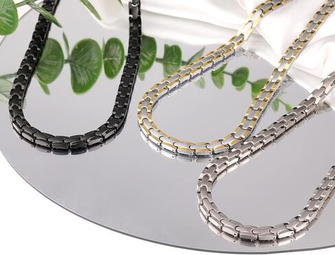 قلادة مغناطيسية من التيتانيوم للرجال والنساء من فيراكو سلسلة مغناطيسية من التيتانيوم للرجال والنساء (أسود) in Kuwait