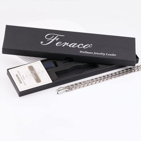 قلادة مغناطيسية من التيتانيوم للرجال والنساء من فيراكو سلسلة مغناطيسية من التيتانيوم للرجال والنساء (أسود) in Kuwait