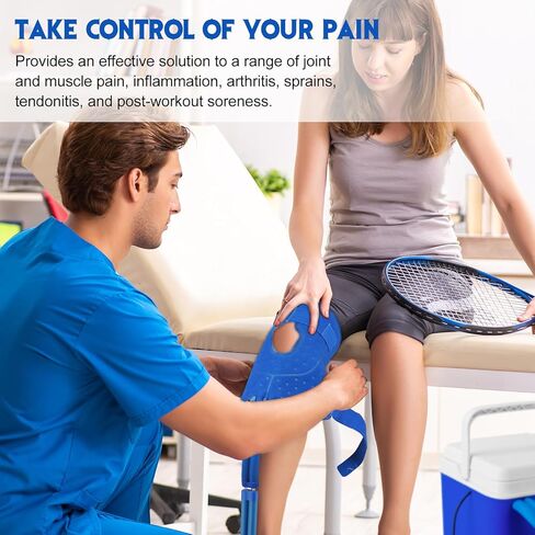 نظام الة العلاج البارد من هولسن، الة ثلج للركبة بعد الجراحة، وسادة ضغط للركبة والمفاصل، علاج قوي للعلاج بالتبريد وتخفيف الالم in Kuwait