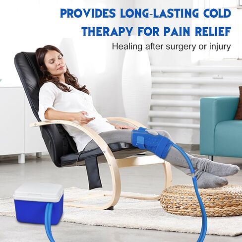 نظام الة العلاج البارد من هولسن، الة ثلج للركبة بعد الجراحة، وسادة ضغط للركبة والمفاصل، علاج قوي للعلاج بالتبريد وتخفيف الالم in Kuwait