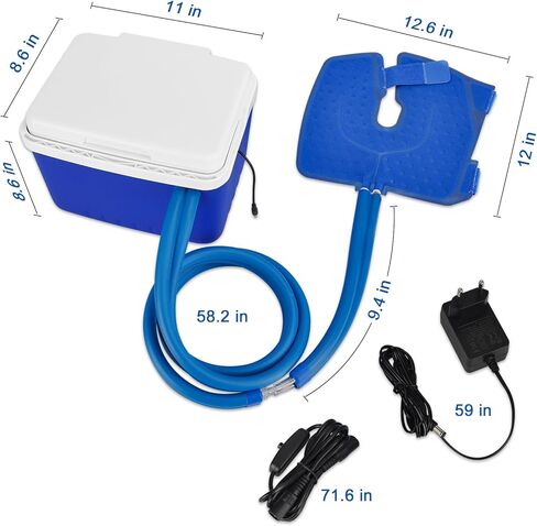 نظام الة العلاج البارد من هولسن، الة ثلج للركبة بعد الجراحة، وسادة ضغط للركبة والمفاصل، علاج قوي للعلاج بالتبريد وتخفيف الالم in Kuwait