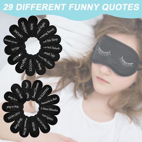 Ramede 60 Pieces Bulk Funny Sleep Mask Sleeping Mask with Adjustable Strap Blackout Silk Sleep Mask Soft Blindfold Eye Covers for Sleeping Full Night Mask for Women Men Kids Travel Nap Meditation in Saudi Arabia