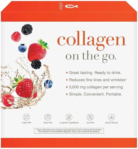 Youtheory Collagen Liquid, Revitalizes Skin, Hair and Nails, Berry Flavor, 30 Packets in Saudi Arabia