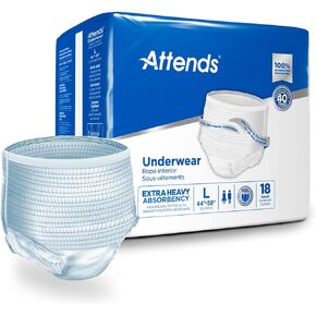 Attends Heavy Absorbency Protective Underwear, Size Large, Case of 72 in Saudi Arabia