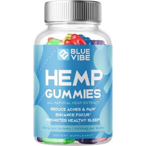 Blue Vibe Gummies - Blue Vibe Hemp Gummies Premium Blend Hemp, Blue Vibe Hemp Extract Gummies, Blue Vibe Advanced Formula Shark Hemp Tank Extract Supplement (60 Gummies) in Kuwait