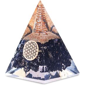 بورا اسبريت هرم الاورجون النوبي من التورمالين الاسود - كريستالات شاكرا العلاجية لحماية اي ام اف - هرم اورغون كريستالي علاجي - هرم اورجونيت للطاقة الإيجابية - هرم التورمالين الاسود النوبي in Kuwait