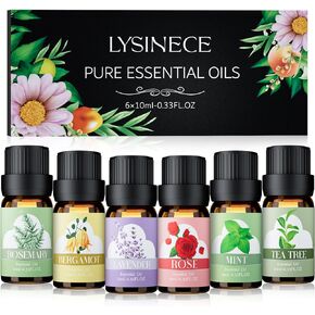 Essential Oils for Diffuser - Extra Pure 100% Diffuser Essential Oils Set with Aromatherapy Oils for Diffusers DIYs and More - Best Holiday Gifts for Mom Girls and Friends - 6 Pack in Saudi Arabia