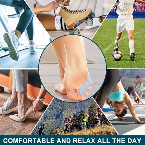 سوميفن 8 عبوات من واقيات اصابع القدم بينكي، واقيات اصابع القدم الجل لاصابع القدم المتداخلة، اصابع الخنصر الملتفة، فواصل اصابع القدم الصغيرة للاحتكاك، فقاعة بليستر in Kuwait