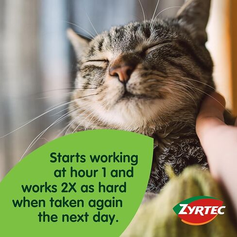 أقراص زيرتيك لتخفيف الحساسية لمدة 24 ساعة، 10 مجم سيتيريزين حمض الهيدروكلوريك المضاد للهيستامين، 30 قيراط أحمر in Kuwait