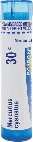 Boiron Mercurius Cyanatus 30C Md 80 حبيبات للألم من آفة القروح والتهاب الحلق in Saudi Arabia