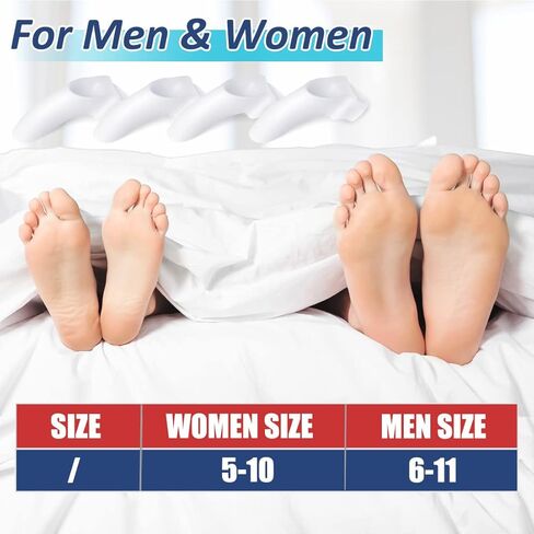 Bunion Corrector for Women Men, Toe Separators for Women, Toe Spacers for Bunion Relief (2 Loops), Bunion Pads with Gel Shield, Bunion Cushion Protector for Hammer Toes, Friction, Calluses, 10 Packs in Kuwait