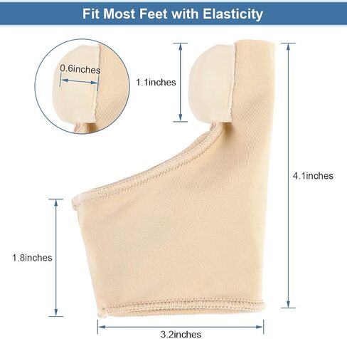 Bunion Corrector and Bunion Relief, Bunion Corrector for Women Bunion Protector Sleeve Gel Bunion Guard for Hallux Valgus, 1 Pair Toe Separator Straightener Spacers for Men and Women in Saudi Arabia