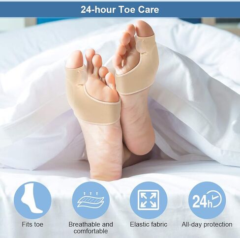 Bunion Corrector and Bunion Relief, Bunion Corrector for Women Bunion Protector Sleeve Gel Bunion Guard for Hallux Valgus, 1 Pair Toe Separator Straightener Spacers for Men and Women in Saudi Arabia