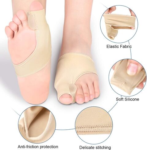 Bunion Corrector and Bunion Relief, Bunion Corrector for Women Bunion Protector Sleeve Gel Bunion Guard for Hallux Valgus, 1 Pair Toe Separator Straightener Spacers for Men and Women in Saudi Arabia