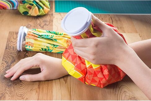 3 Pack Ice Pack for Cooler Reusable, Pain Relief Essentials, Injuries, Swelling, 3 Colorful Designs (3 Sizes) in Saudi Arabia