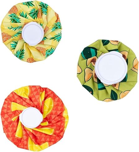 3 Pack Ice Pack for Cooler Reusable, Pain Relief Essentials, Injuries, Swelling, 3 Colorful Designs (3 Sizes) in Saudi Arabia
