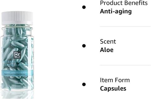 Dr. Wellness Aloe Serum Capsules - Soothing Formula | 90 Capsules | Promote Healthy, Radiant Skin | Calm and Hydrate Your Complexion in Saudi Arabia