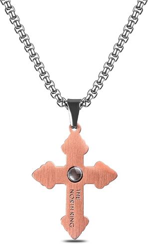 الشمال الدائري الصليب النقي قلادة نحاسية للرجال والنساء العلاج المغناطيسي الإغاثة التهاب المفاصل والصداع النصفي العمود الفقري العنقي in Kuwait