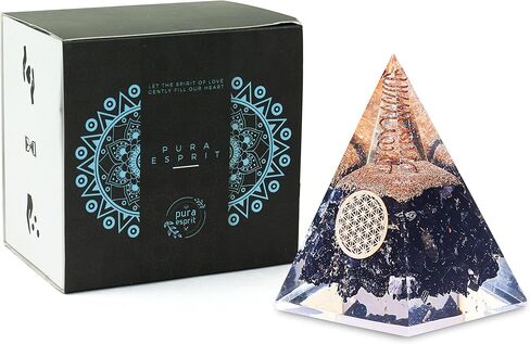 بورا اسبريت هرم الاورجون النوبي من التورمالين الاسود - كريستالات شاكرا العلاجية لحماية اي ام اف - هرم اورغون كريستالي علاجي - هرم اورجونيت للطاقة الإيجابية - هرم التورمالين الاسود النوبي in Kuwait