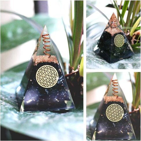 بورا اسبريت هرم الاورجون النوبي من التورمالين الاسود - كريستالات شاكرا العلاجية لحماية اي ام اف - هرم اورغون كريستالي علاجي - هرم اورجونيت للطاقة الإيجابية - هرم التورمالين الاسود النوبي in Kuwait