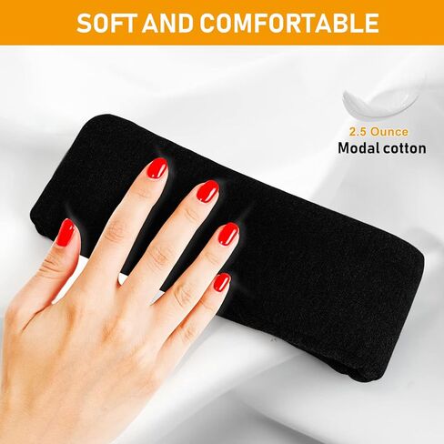 HEADMALL 100% Cotton Blackout Sleep Mask for Men Women - Super Soft & Comfortable Eye Mask for Sleeping , Light Blocking Eye Cover Upgrated Material, Adjustable Blindfold for Airplane Travel / Nap… in Kuwait