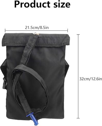 فوشيدا اغطية اكياس القسطرة حامل كيس تصريف البول مع انبوب قابل للفصل، حزام قابل للتعديل سعة 2 لتر للاستخدام المنزلي والسفر، كرسي سهل، بجانب السرير، لمرضى سلس البول in Kuwait