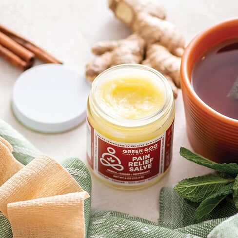 مرهم طبيعي للعناية بالبشرة من جرين جو، لتخفيف الآلام مع زهرة الأرنيكا، علبة سفر بحجم 0.7 أونصة، 4 عبوات in Kuwait