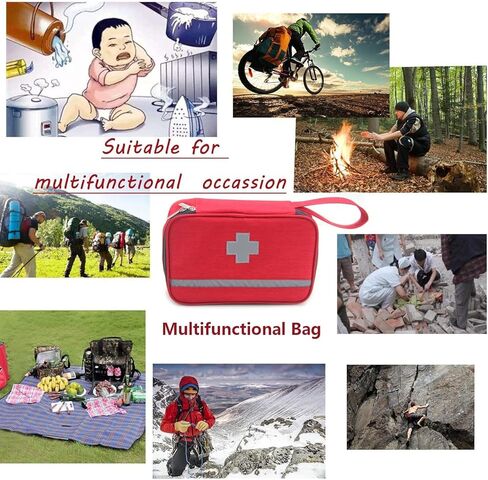 حقيبة ادوات الاسعافات الاولية للطوارئ بتصميم عاكس مكونة من معدات الطوارئ يمكن الاختيار منها للعائلة والمنزل والخارج والتنزه والتخييم والسيارة ومكان العمل والمكتب, , , in Kuwait