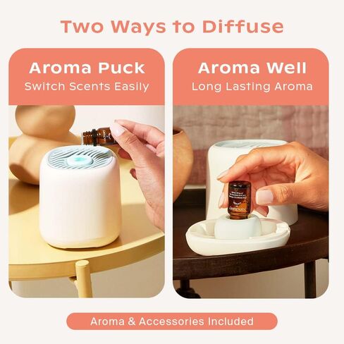 ناشر روائح بجانب السرير، ناشر أخضر، تقنية بدون ماء، ينشر ما يصل إلى 400 قدم مربع - 3 سرعات للمروحة - يتضمن ناشرًا، بئر توزيع، رائحة مريحة، سلك طاقة ومحول in Kuwait