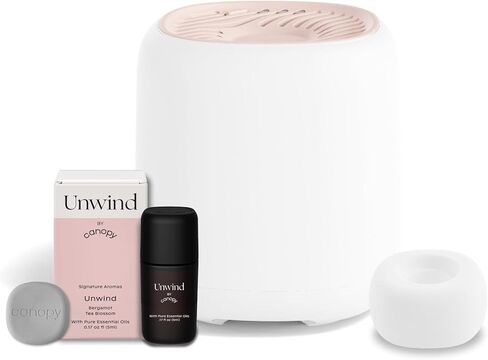 ناشر روائح بجانب السرير، ناشر أخضر، تقنية بدون ماء، ينشر ما يصل إلى 400 قدم مربع - 3 سرعات للمروحة - يتضمن ناشرًا، بئر توزيع، رائحة مريحة، سلك طاقة ومحول in Kuwait