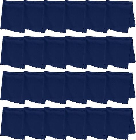 Purity Microfiber Lens Cleaning Cloth - Machine Washable, Lint-Free Ultra-Fine Microfiber Cloth- Cleans Eyeglasses, Screens, Lenses, Phones and Other Delicate Surfaces - Made in USA - 6 Pack, Black in Kuwait