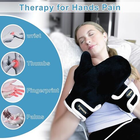 وسادة تدفئة يدوية كهربائية من إنجيوير للنساء والرجال، قفازات التهاب المفاصل الساخنة لتخفيف الآلام لليدين والأصابع ونفق الرسغ، وقفازات تسخين مع مؤقت 30-90 دقيقة، وإيقاف درجة حرارة قابلة للتعديل من 86 إلى 158 درجة فهرنهايت in Kuwait