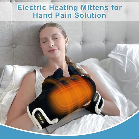 وسادة تدفئة يدوية كهربائية من إنجيوير للنساء والرجال، قفازات التهاب المفاصل الساخنة لتخفيف الآلام لليدين والأصابع ونفق الرسغ، وقفازات تسخين مع مؤقت 30-90 دقيقة، وإيقاف درجة حرارة قابلة للتعديل من 86 إلى 158 درجة فهرنهايت in Kuwait