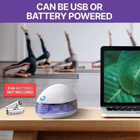 ناشر زيت صغير محمول - ناشر صغير للزيوت العطرية مع 4 عطور - برتقال، لافندر، أوكالبتوس، عشبة الليمون - ناشر روائح الزيوت العطرية المحمول أو USB المحمول يعمل بالبطارية in Kuwait