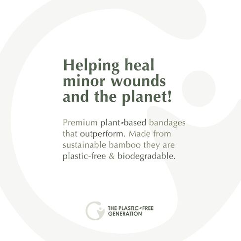 The Plant-Based Bandage by Generation For Change | 75 Biodegradable Bandages | Variety Pack - Aloe, Charcoal and Natural Bamboo | Plastic and Toxin Free | Stronger Adhesion | Sensitive Skin Friendly in Saudi Arabia