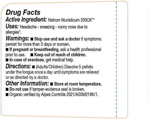 OLLOIS Natrum Muriaticum 200ck الطب المثلي العضوي والخالي من اللاكتوز، 80 حبة (عبوة من 1) in Saudi Arabia