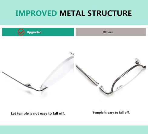 Eyekepper 4-pack Rimless Reading Glasses Women Men Half Moon Readers +0.50 in Kuwait