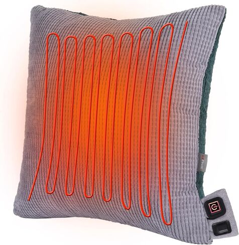 فيرست اي وسادة تدفئة لدعم اسفل الظهر، وسادة تدفئة 17.7 انش × 17.7 انش لتخفيف الالم والام الظهر وتشنج الدورة الشهرية، وسادة كهربائية للبطن والرقبة والكتفين، 3 اعدادات للحرارة، اعدادات مؤقت in Kuwait