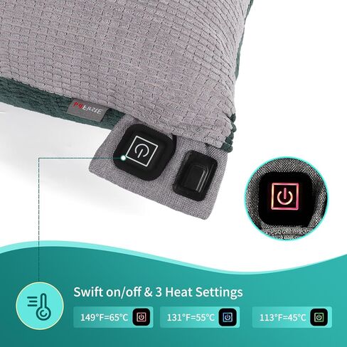 فيرست اي وسادة تدفئة لدعم اسفل الظهر، وسادة تدفئة 17.7 انش × 17.7 انش لتخفيف الالم والام الظهر وتشنج الدورة الشهرية، وسادة كهربائية للبطن والرقبة والكتفين، 3 اعدادات للحرارة، اعدادات مؤقت in Kuwait