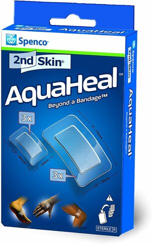 ضمادات سبينكو الثانية للبشرة Aquaheal Hydrogel، مقاس مختلط طبي، 6 قطع in Saudi Arabia