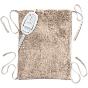 وسادة تدفئة شعاع الشمس لتخفيف الآلام | حجم قياسي فائق النعومة، 3 إعدادات للحرارة مع إيقاف تلقائي وأشرطة | بيج، 30.48 سم × 38.1 سم in Kuwait