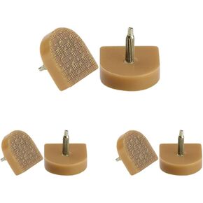 uxcell 6 Pcs Plastic Shoes High Heel Tips for Ladies 22mm x 21mm Beige in Kuwait