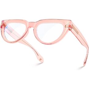 VISOONE Fashion Medium Blue Light Blocking Glasses with Anti Glare for Computer Women