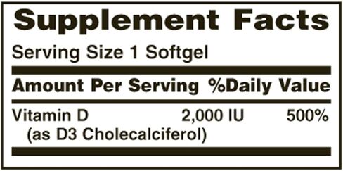 Nature's Bounty, D 2000 Iu Softgels, 150 Count (Pack of 2) in Saudi Arabia