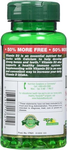 Nature's Bounty, D 2000 Iu Softgels, 150 Count (Pack of 2) in Saudi Arabia