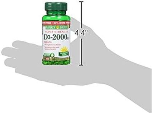 Nature's Bounty, D 2000 Iu Softgels, 150 Count (Pack of 2) in Saudi Arabia