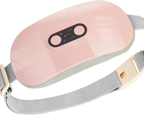 BELTLY Cordless Heating Pad with 4 Heat Levels and 4 Massage Modes, Portable Electric Fast Heating Waist Belt Device for Back, Belly or Cramps Pain Relief (Fast Heating Pink) in Saudi Arabia
